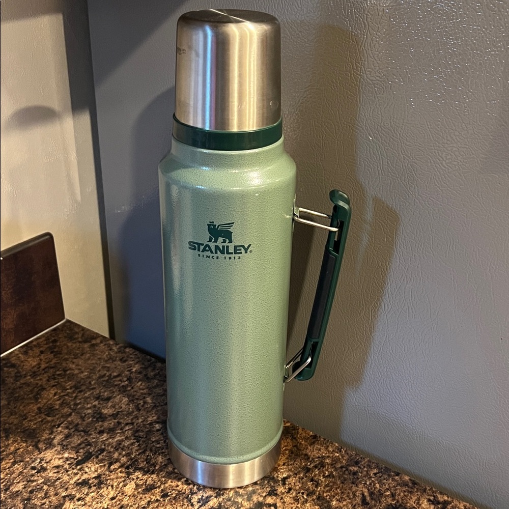 Stanley Classic Green Thermos with Handle
